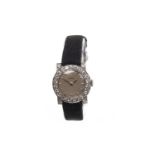 A LADY'S OMEGA DIAMOND SET WATCH