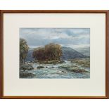 HIGHLAND RIVER SCENE, A WATERCOLOUR BY JOHN HAMILTON GLASS