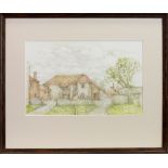 OLD FARM HOUSE, KENT, A WATERCOLOUR BY ANNA DUDLEY NEILL