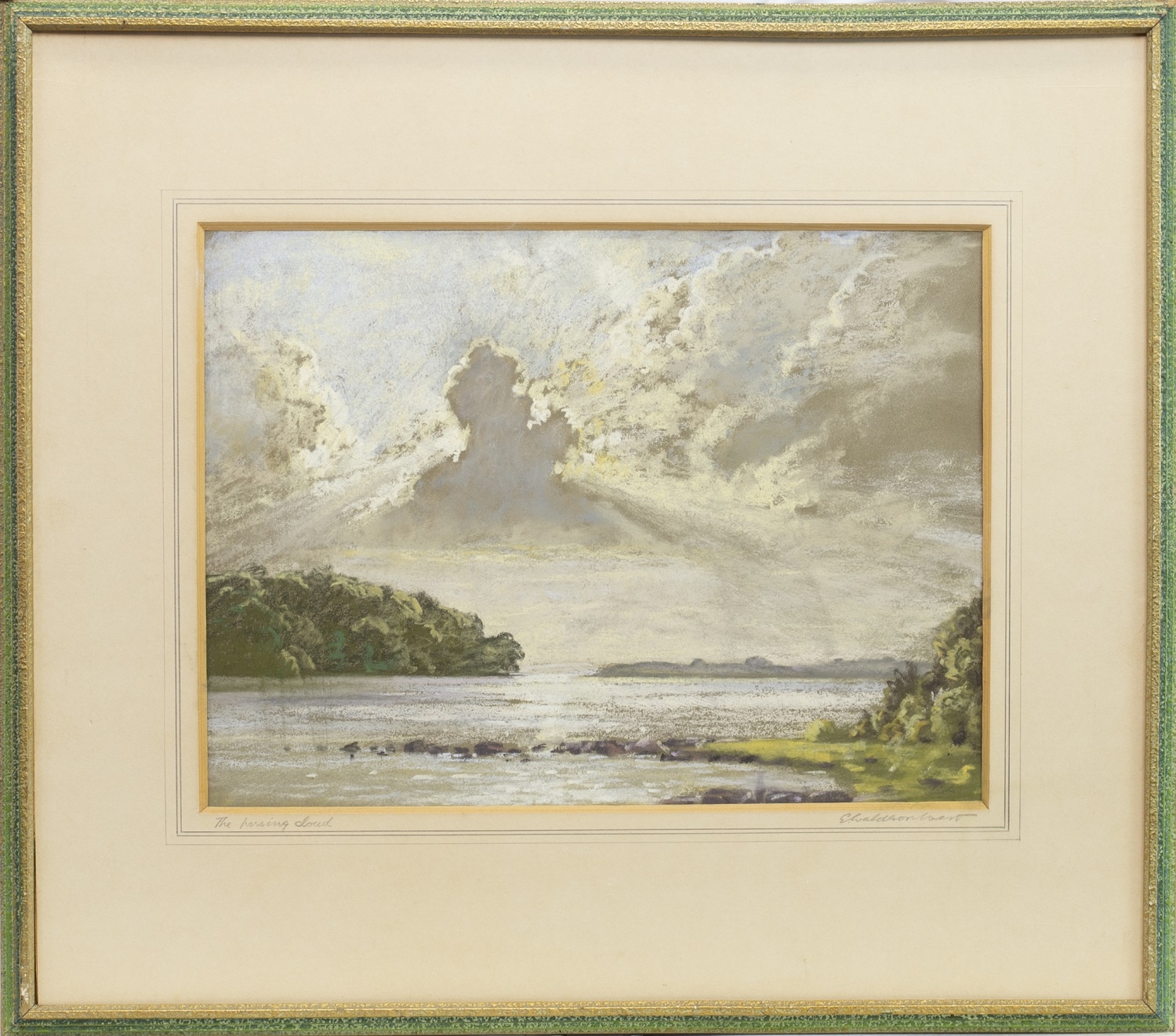 THE PASSING CLOUD, A PASTEL BY ERNEST WALTON WEST