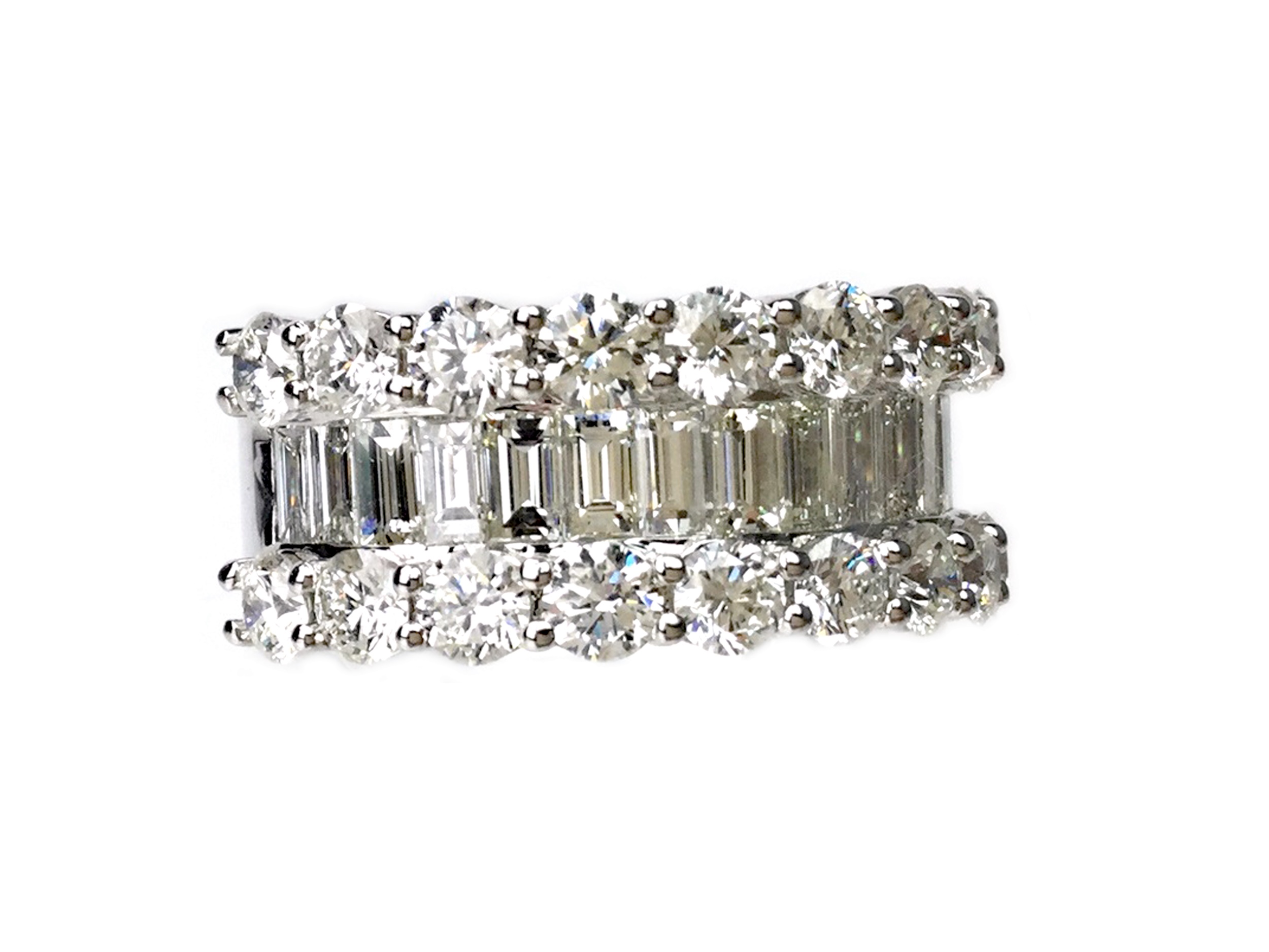 A DIAMOND HALF ETERNITY RING