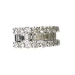 A DIAMOND HALF ETERNITY RING