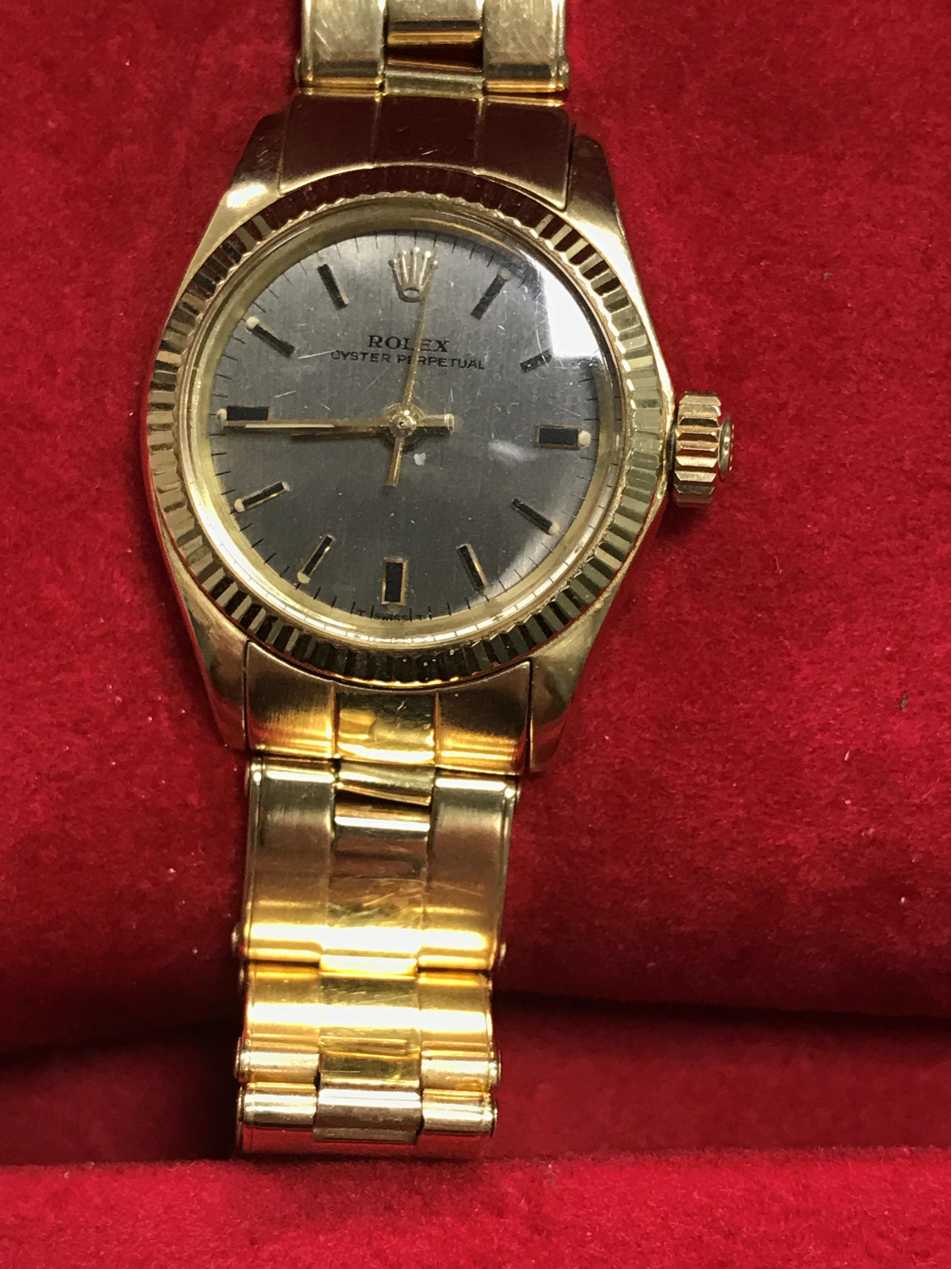 LADYS ROLEX GOLD WATCH - Image 7 of 7