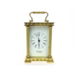 A BRASS CARRIAGE CLOCK BY DU CHATEAU