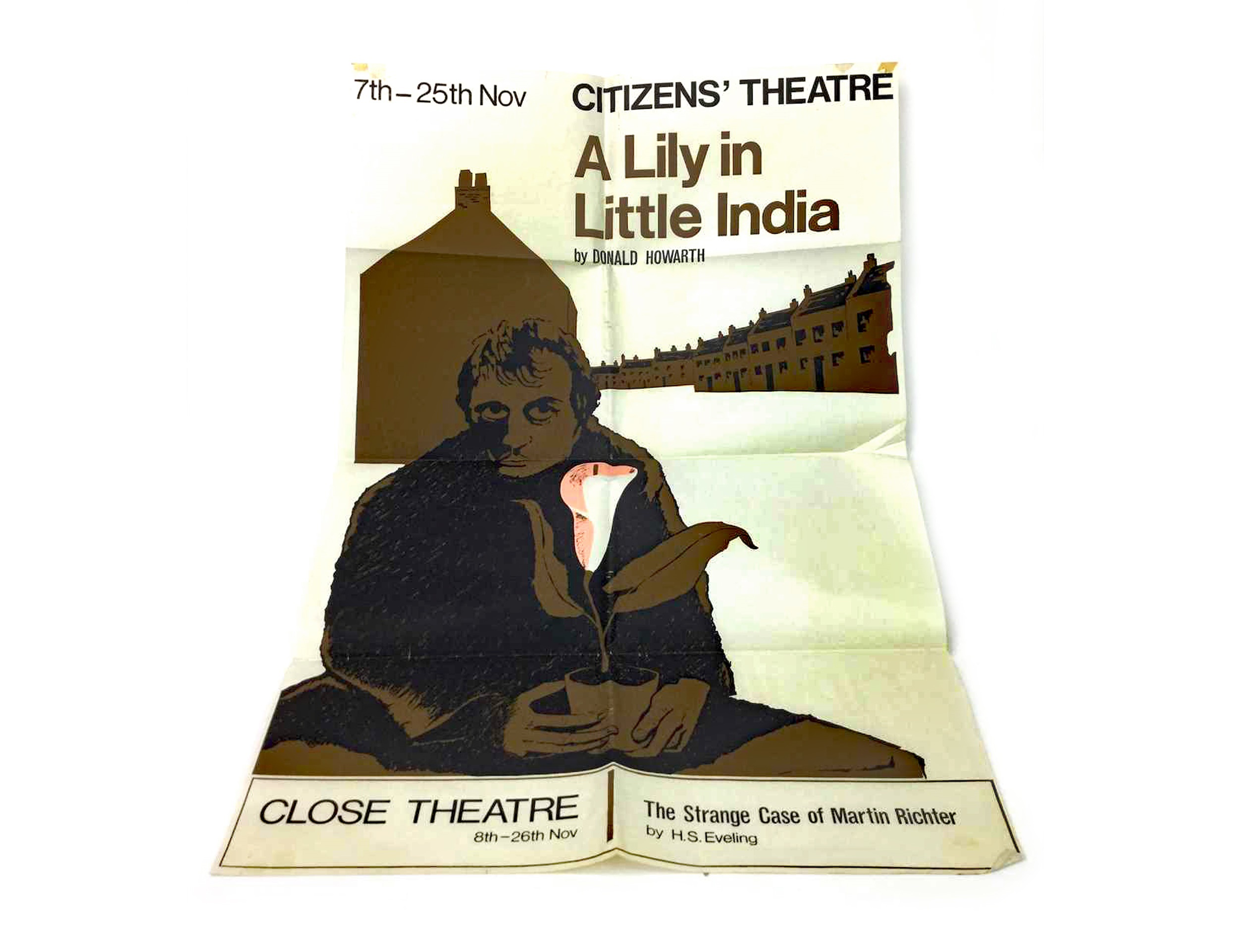 A CITIZENS THEATRE POSTER FOR 'A LILY IN LITTLE INDIA'