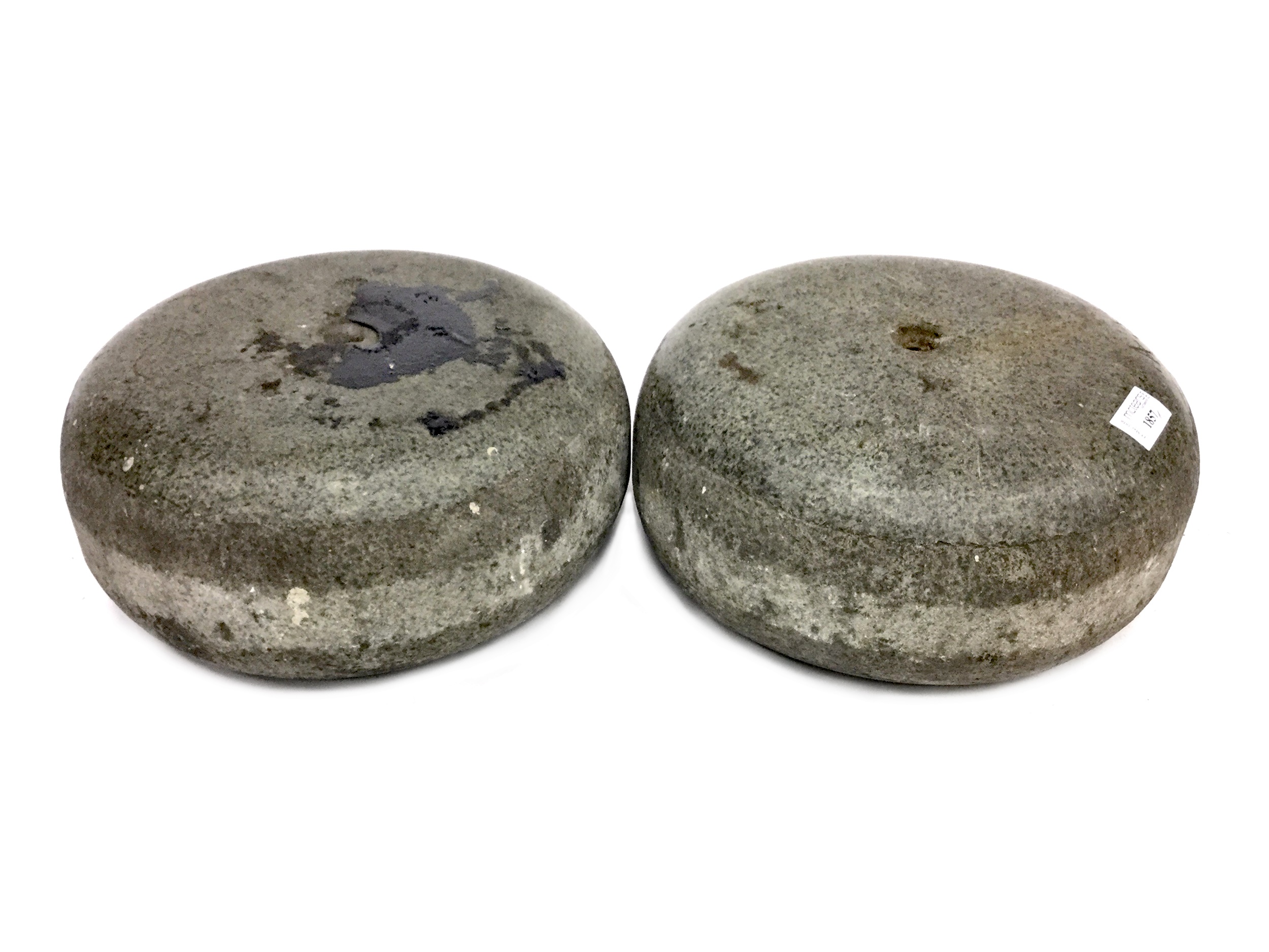 A PAIR OF EARLY 20TH CENTURY CURLING STONES