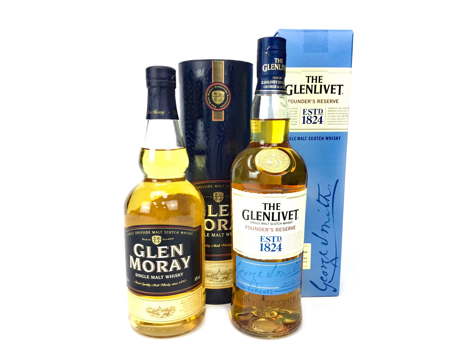 GLENLIVET FOUNDER'S RESERVE AND GLEN MORAY