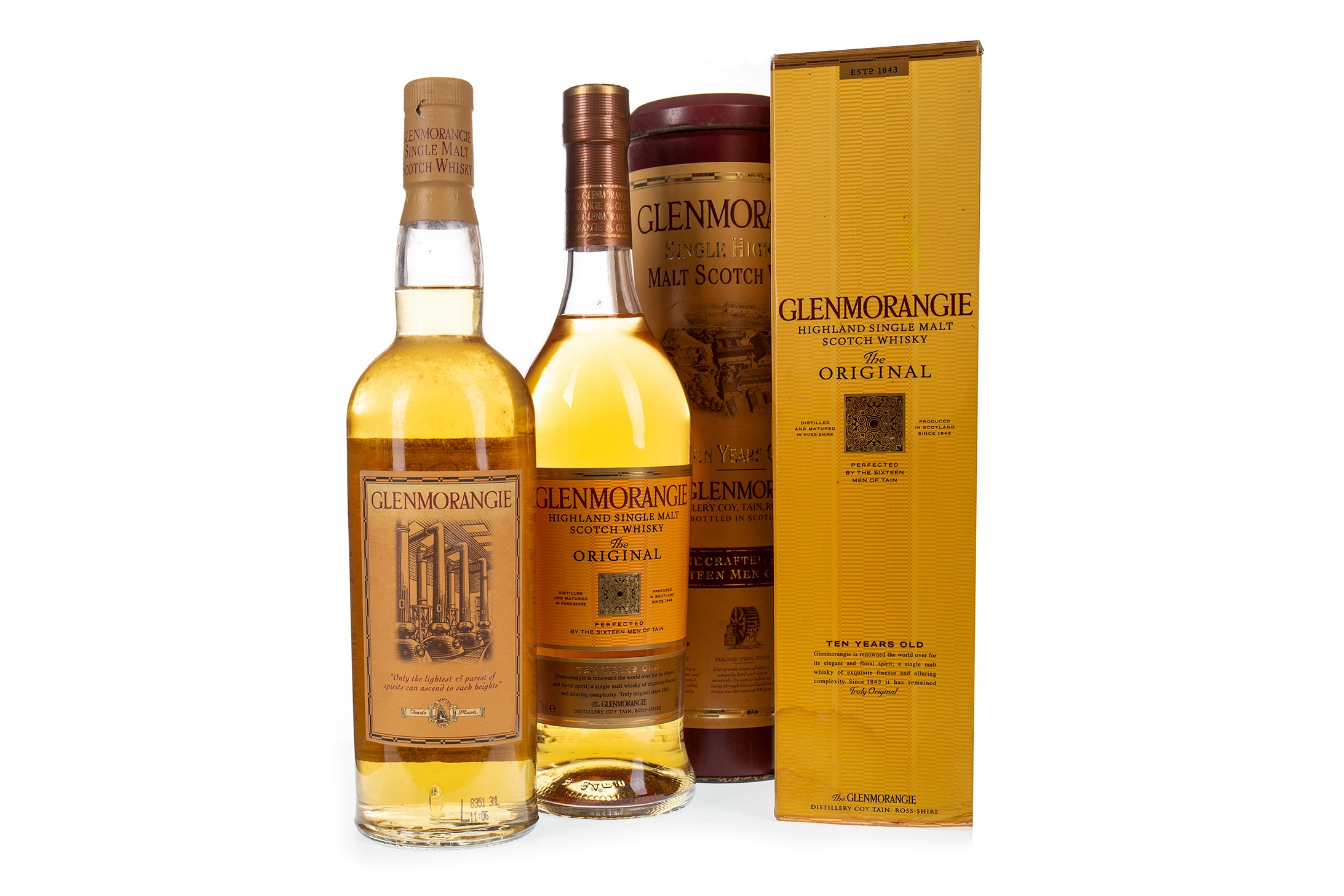 TWO BOTTLES OF GLENMORANGIE 10 YEARS OLD - Image 2 of 2