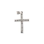 A DIAMOND SET CROSS PENDANT