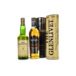 GLENFIDDICH CAORAN RESERVE AGED 12 YEARS AND GLENLIVET AGED 12 YEARS