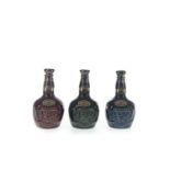 THREE CHIVAS REGAL ROYAL SALUTE MINIATURES