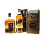 ONE LITRE OF LOGAN AND 75CL OF JOHNNIE WALKER BLACK LABEL