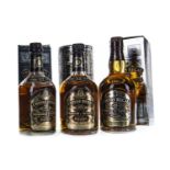 THREE BOTTLES OF CHIVAS REGAL 12 YEARS OLD