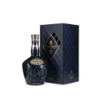 CHIVAS REGAL ROYAL SALUTE 21 YEARS OLD THE SIGNATURE BLEND SAPPHIRE DECANTER