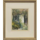 HIDDEN HOUSE IN THE GARDEN, A WATERCOLOUR BY HILARY SCHOFIELD