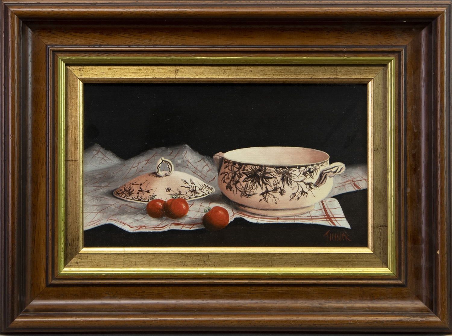 SOUPIER ET TOMATOES, AN OIL BY F GRESSIER