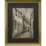 STREET SCENE, A SCOTTISH WATERCOLOUR