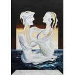 SURREALIST COUPLE, AN OIL BY VALENTINA FONESCA