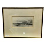 ARRAN AND PERTH BRIDGE, A PAIR OF ETCHINGS BY D Y CAMERON