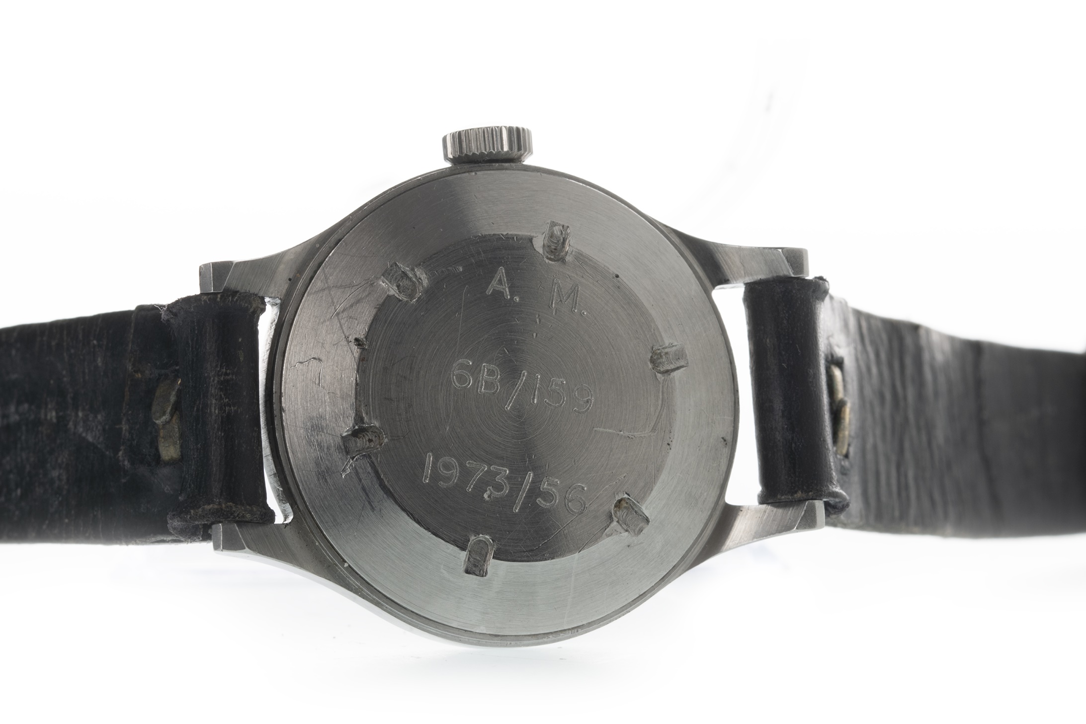 A GENTLEMAN'S OMEGA RAF PILOT STAINLESS STEEL MANUAL WIND WRIST WATCH - Image 2 of 2