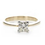 A DIAMOND SOLITAIRE RING