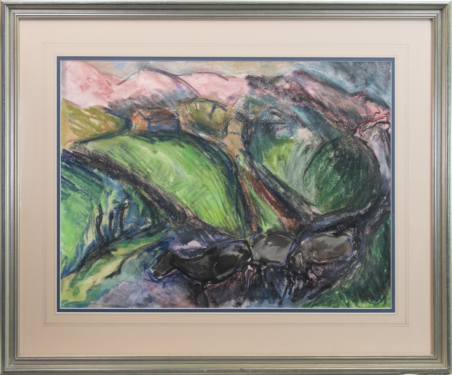 KERRY LANDSCAPE I, A PASTEL BY JOHN AUSTIN-WILLIAMS