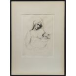 LA VIERGE ET L'ENFANT JESUS, AN ETCHING BY ARTHUR WILLIAM HEINTZELMAN