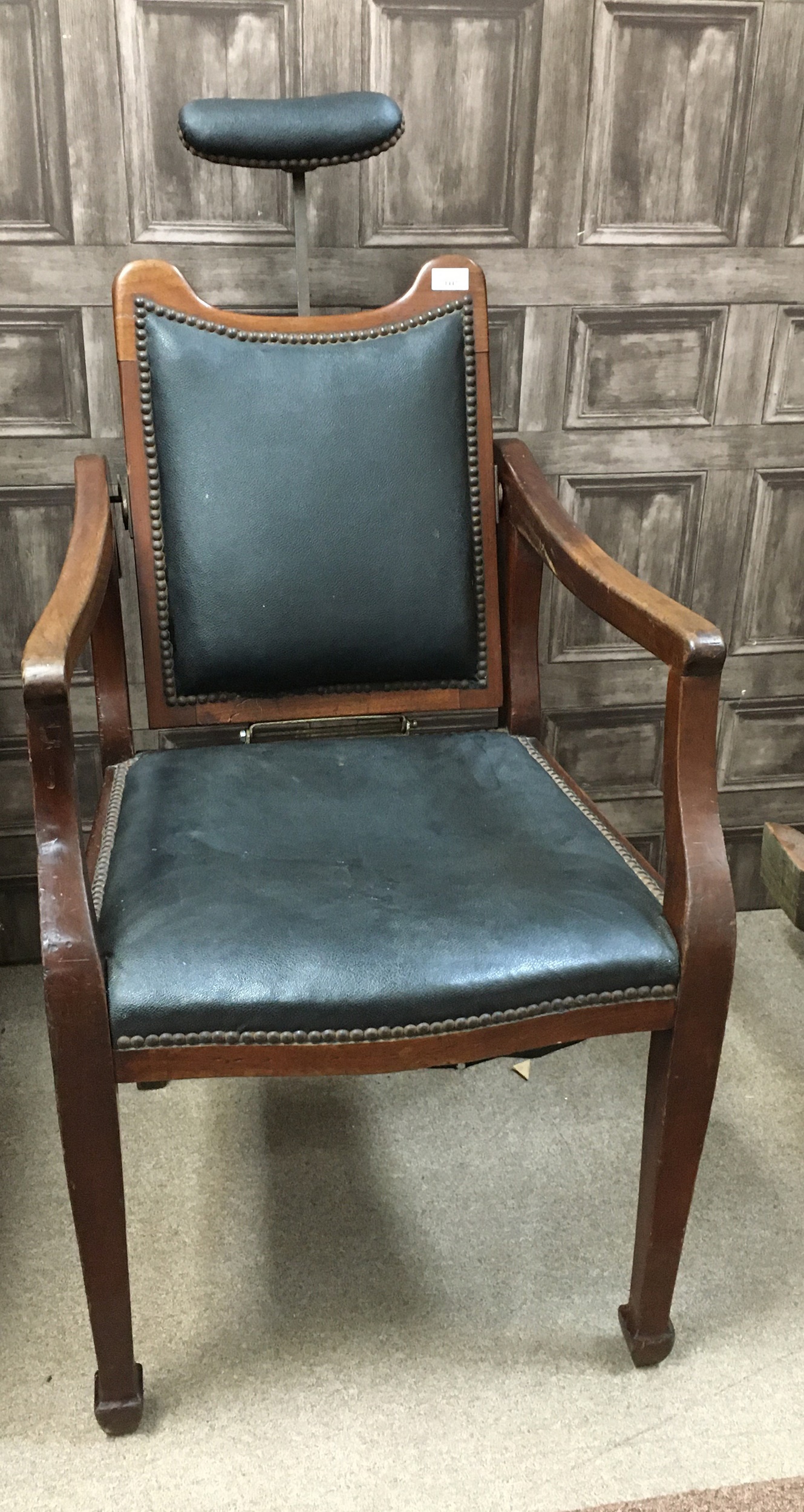 AN EDWARDIAN DENTIST'S ARM CHAIR