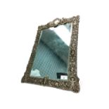 A SILVER FRAMED TABLE MIRROR