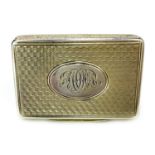 A VICTORIAN SILVER SNUFF BOX