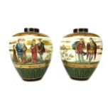 A PAIR OF DOULTON BURSLEM VASES