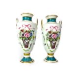 A PAIR OF LATE 20TH CENTURY MINTON VASES