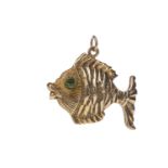 A GOLD FISH CHARM