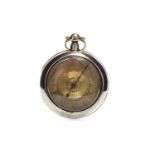 AN OPEN FACE POCKET WATCH