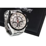 A GENTLEMAN'S TAG HEUER CARRERA CALIBRE S STAINLESS STEEL QUARTZ WRIST WATCH