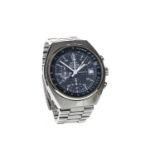 A GENTLEMAN'S OMEGA SPEEDMASTER MARK IV STAINLESS STEEL AUTOMATIC WRIST WATCH