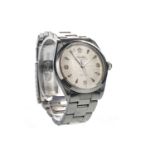 A GENTLEMAN'S ROLEX AIR KING STAINLESS STEEL AUTOMATIC WRIST WATCH