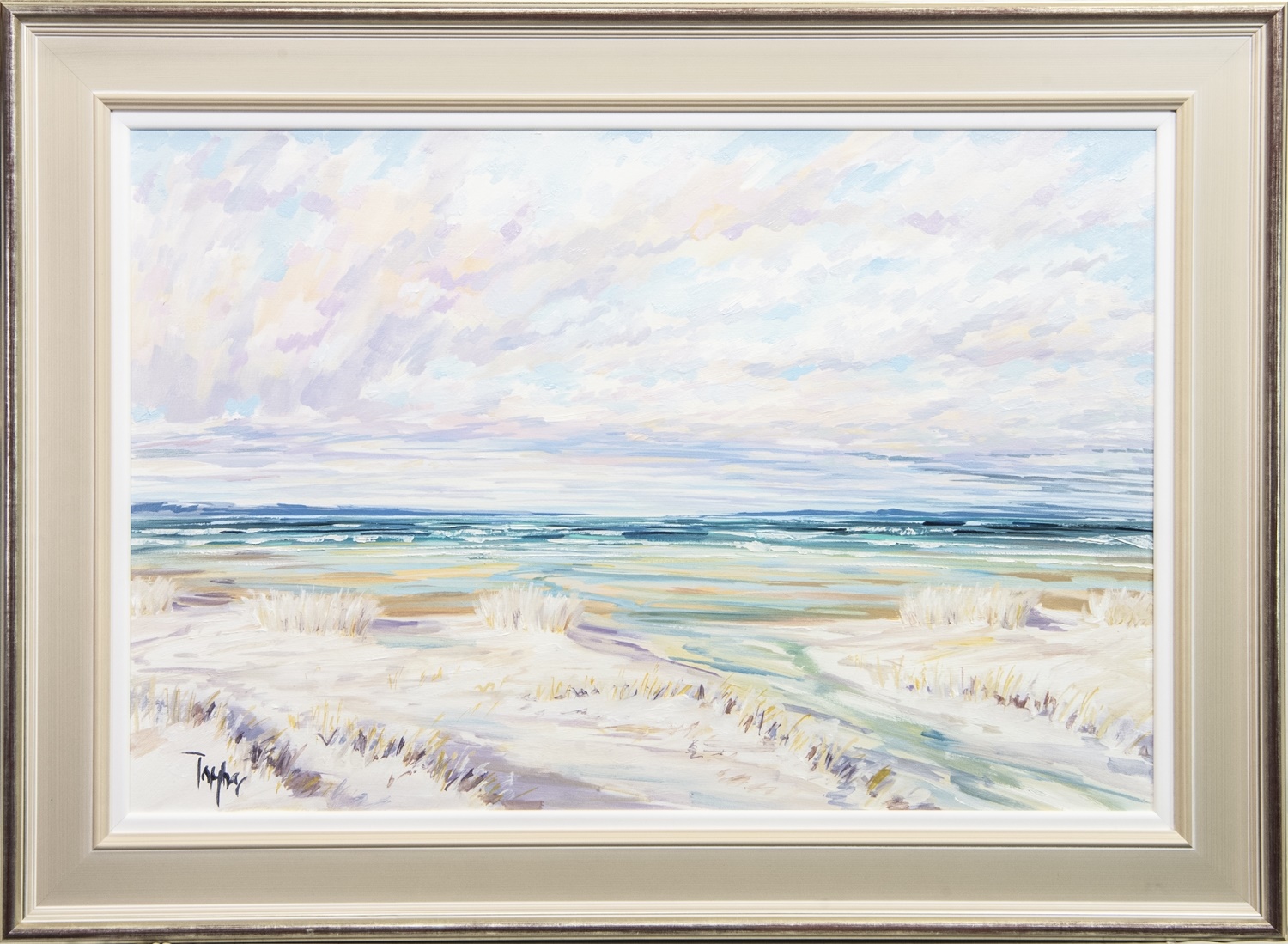 FINDHORN SANDS II, AN OIL BY TOM BARRON - Image 2 of 2