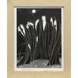 NIGHT FORMS, A LITHOGRAPH BY HANNAH FRANK