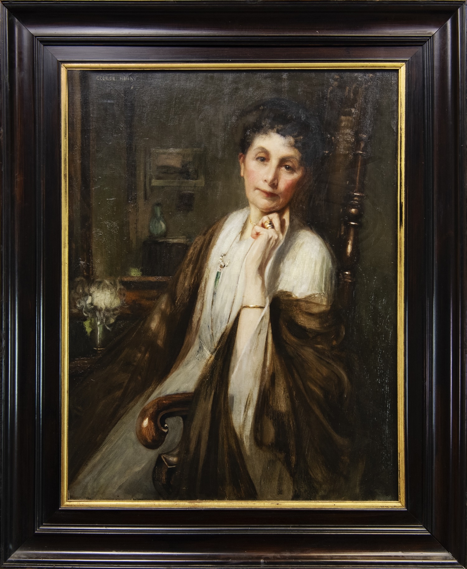 A LADY OF MEANS, AN OIL BY GEORGE HENRY
