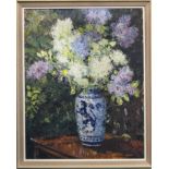 FLORAL STILL LIFE, AN OIL BY WILLIAM DOUGLAS MACLEOD