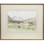 BRIDGE OF ORCHY, GLENCOE, A WATERCOLOUR BY ALASTAIR A K DALLAS