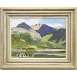 BLAVEN SKYE, AN OIL BY JOHN GUTHRIE SPENCE SMITH