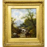 STREAM IN A FOREST, AN OIL BY JAMES BURRELL SMITH