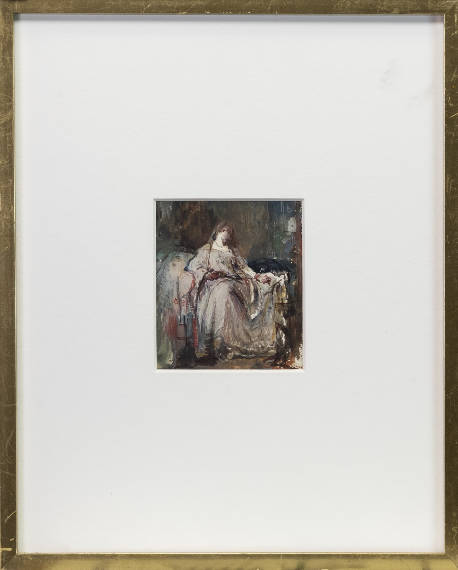 STUDY OF JULIA EMILY GORDON, AN OIL ATTRIBUTED TO SIR DAVID WILKIE