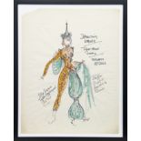 COSTUME DESIGNS FOR THEATRE, A MIXED MEDIA BY ROBERT ST JOHN ROPER