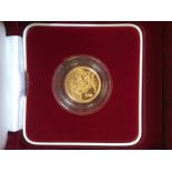 2000 GOLD PROOF MILLENNIUM HALF SOVEREIGN