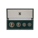 THE ROYAL MINT UK 1980 GOLD PROOF FOUR COIN SET