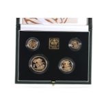 2000 GOLD PROOF UK SOVEREIGN FOUR COIN SET