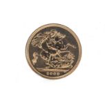 2000 GOLD BULLION ST GEORGE & THE DRAGON SOVEREIGN